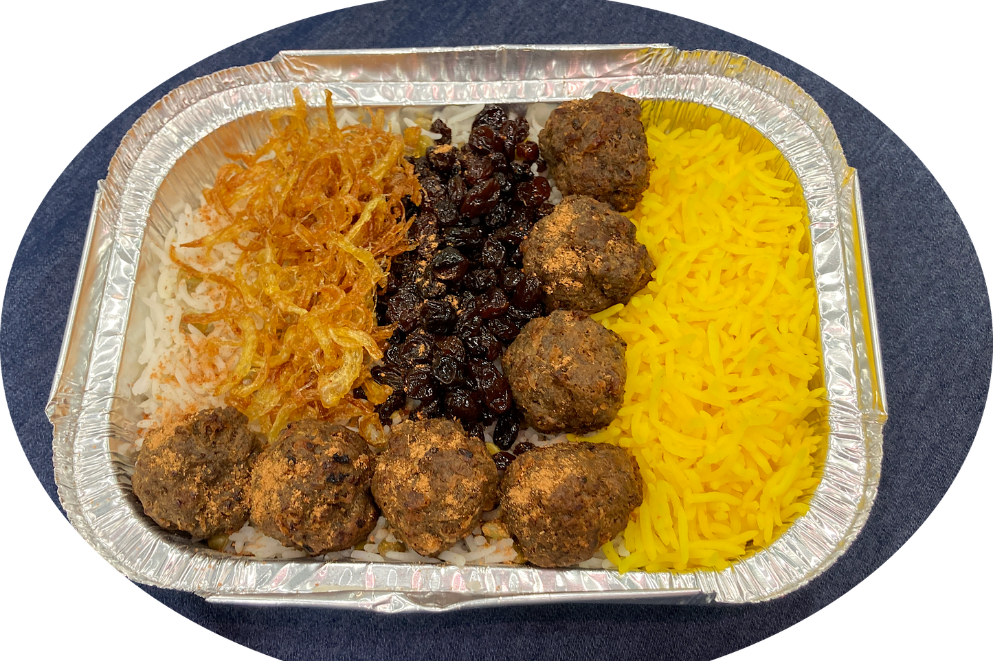 Persian Lentils Rice with Meatballs