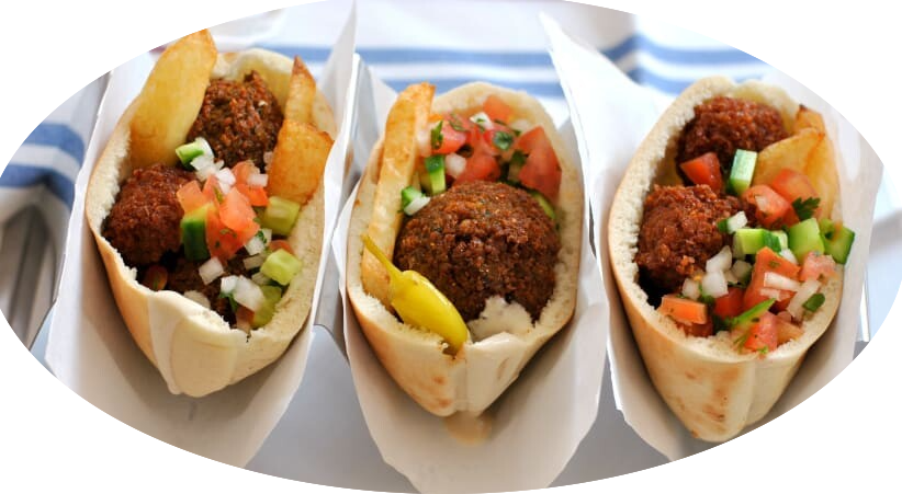 Falafel Wraps (pack of 10) vegetarian
