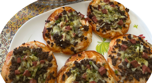 Mini Pizza beef & sausage (pack of 10)