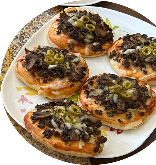 Mini Pizza beef & mushroom(pack of 10)